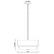 Z-Lite Counterpoint Pendant, 3-Light, 18 In.W x 9.25 In.H, Matte Black/White 495P18-MB - alternate 8